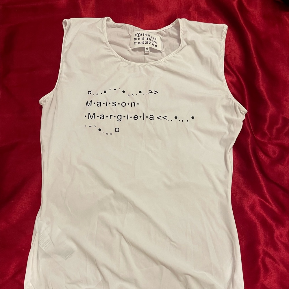Maison Margiela Logo Sleeveless Bodysuit